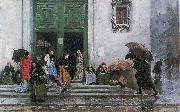 Raimundo Madrazo Coming out of Church oil painting